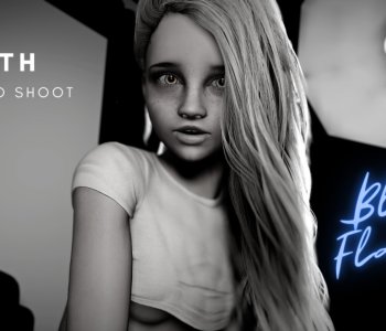 comic Beth - Blue Flash