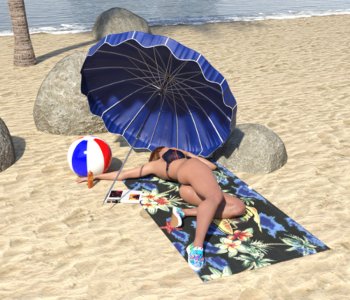 Kathleen loves the beach Porn Comics